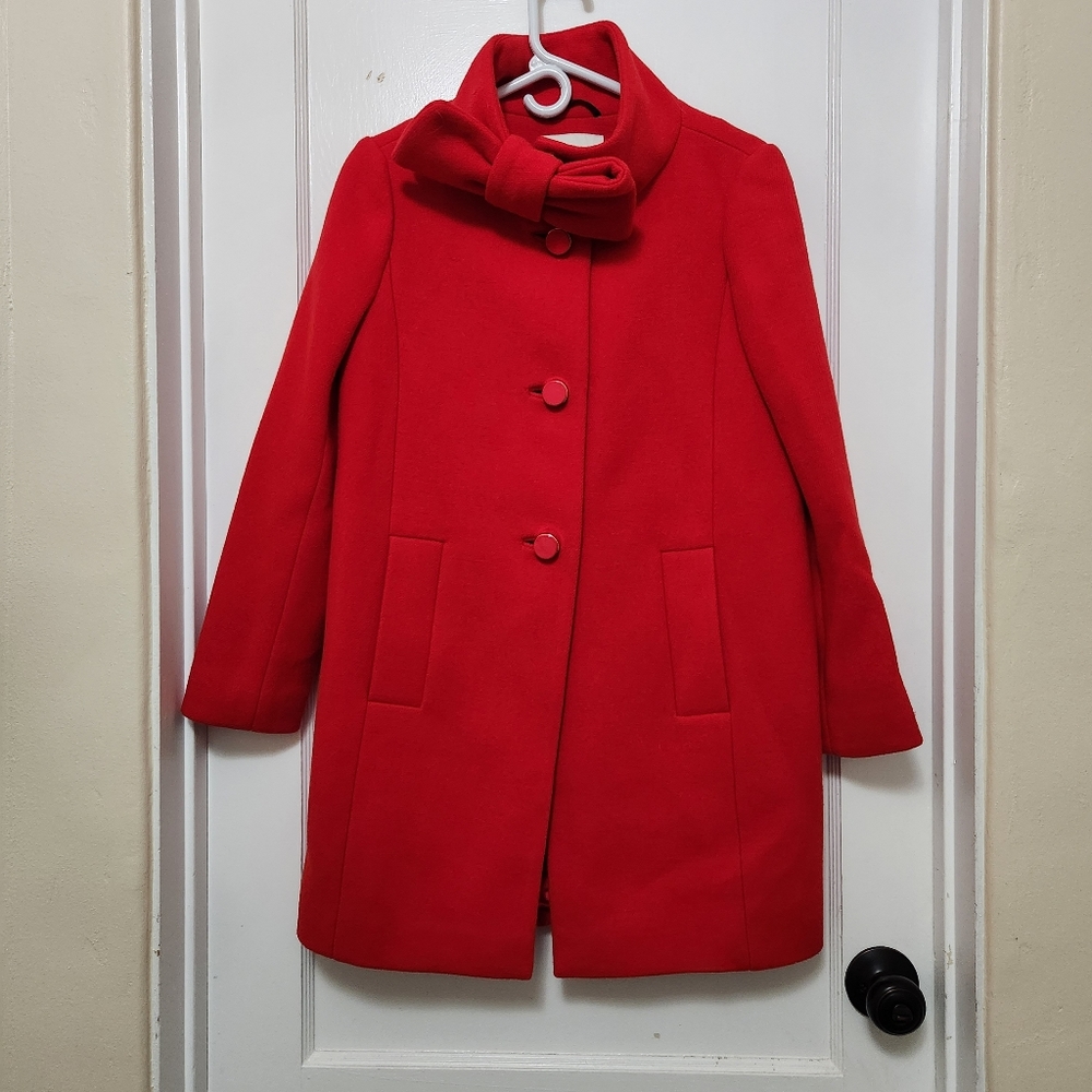 Kate Spade wool bow coat
